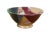 Abstract Large Vintage Studio Art Pottery Abstract Stoneware Drip Glaze Serving Bowl 17" For Sale - Image 3 of 13
