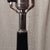 Metal Tall Mid 20th Century Black Glazed Porcelain Table Lamp With Chrome Accent Detail For Sale - Image 7 of 12