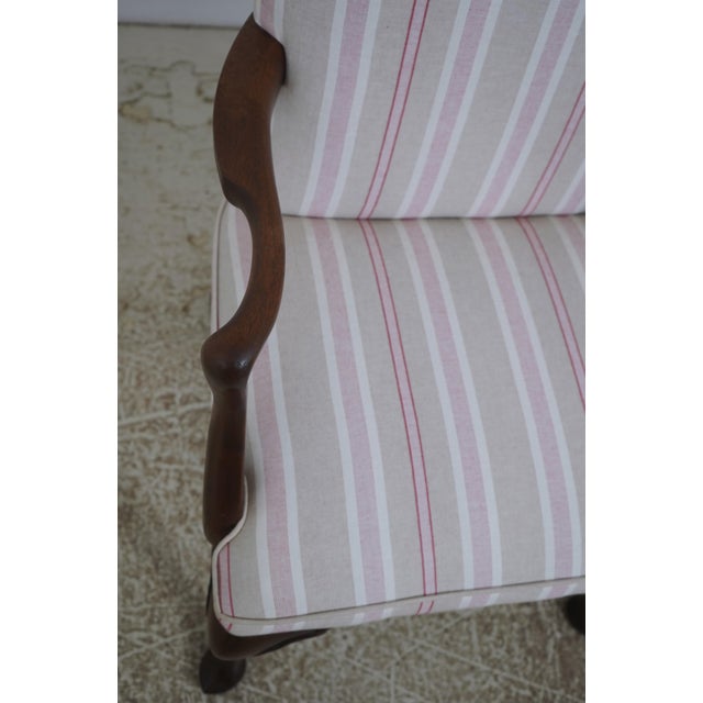 Brown Pair of Kittinger Mahogany Queen Anne Style Arm Chairs For Sale - Image 8 of 18