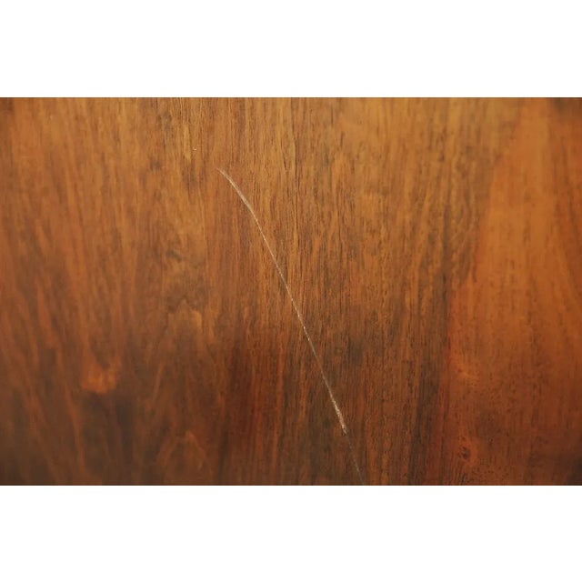 Walnut and Burl Swedish Buffet with Glass Vitrine, 1940s For Sale - Image 18 of 18