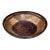 Mid-Century Modern Pottery Bowl, Brown, Signed, 10.25" Diameter, 1970s For Sale