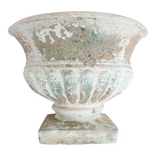 Antique French Cast Stone Planter For Sale