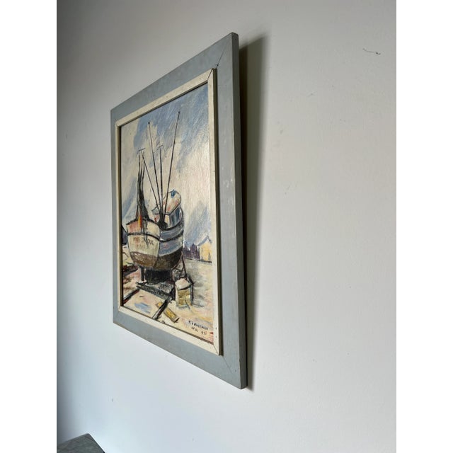 1970's Miss Jaque " Waterhouse" Impressionist Abstract Painting For Sale - Image 4 of 13