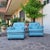 Frau Blue Leather Chairs from Poltrona Frau, 1970, Set of 2 For Sale - Image 6 of 13
