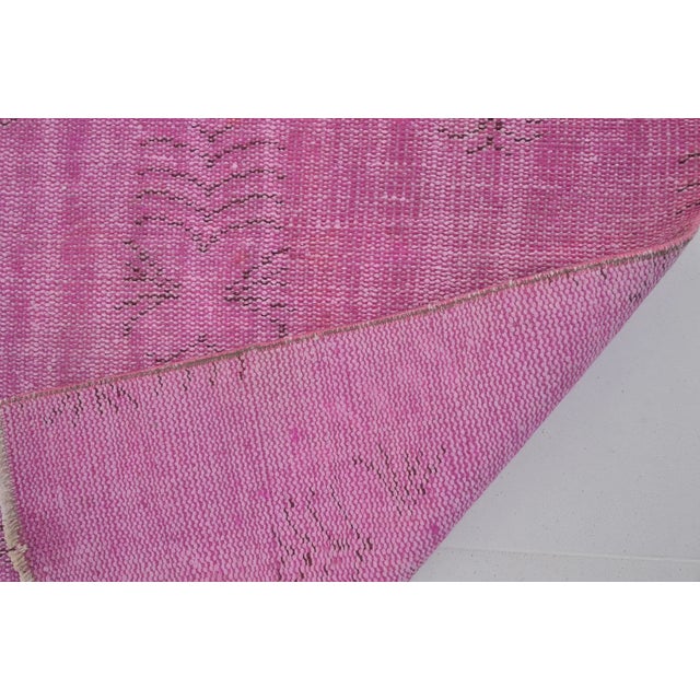Oushak Turkish Purple Rug For Sale In Phoenix - Image 6 of 9