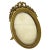 Empire Oval Picture Frame in Gold, 1890 For Sale - Image 9 of 9