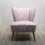 Mid-Century Pink Cocktail Chair with Wooden Legs For Sale - Image 15 of 15