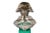 An Exquisite French Silver and Malachite Bust of Napoleon, by Emile Pinedo For Sale - Image 4 of 9