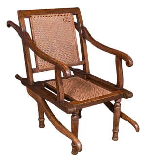 Antique Ladies Colonial Veranda Chair, English, Beech, Carrying Seat, Victorian