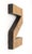 Traditional Vintage 8.312 In. Cast Brass Sign Letter Z For Sale - Image 3 of 4