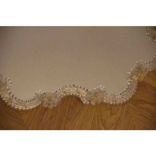 Vintage Venetian Mirror with Small Flowers, 1950 For Sale - Image 6 of 18