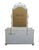 Lexington Furniture Off White Painted Traditional Victorian Style 56" Double Dresser W. Swivel Mirror 509-222 / 509-207 For Sale - Image 11 of 14