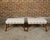 19th Century Pair of English Regency Mahogany Stools with Saber Legs and Custom Upholstery For Sale - Image 11 of 11