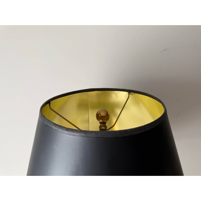 Late 20th Century Chapman Style Brass Two Socket Lamp For Sale - Image 10 of 12