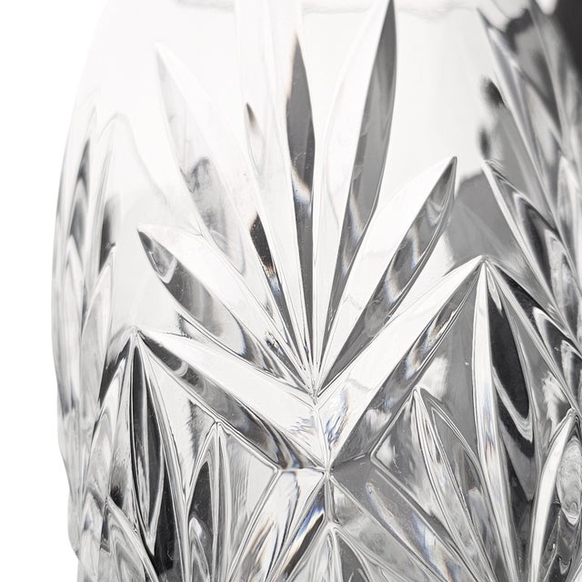 Cristal d' Arques Cristal d'Arques-Durand Mystique Cut Crystal Vase – French Blown Glass For Sale - Image 4 of 11