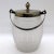 Metal Early 20th Century English Silverplate Mounted Frosted Glass Biscuit Barrel For Sale - Image 7 of 10