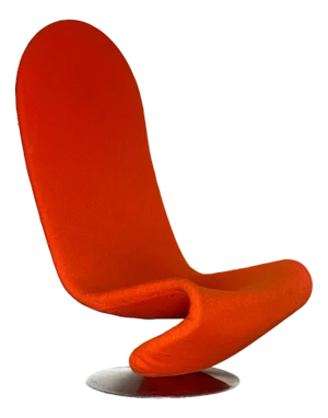 1-2-3 Series Highback Chair by Verner Panton for Fritz Hansen, 1970s
