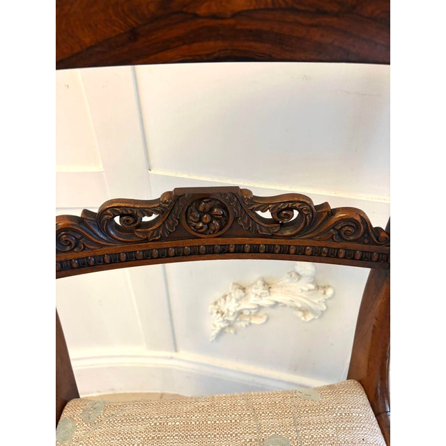Antique Regency English Rosewood Side Chairs, 1825, Set of 2 For Sale - Image 10 of 16