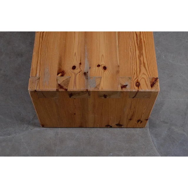 Dining Table / Bench in Pine by Roland Wilhelmsson, Sweden, 1973 For Sale - Image 9 of 10
