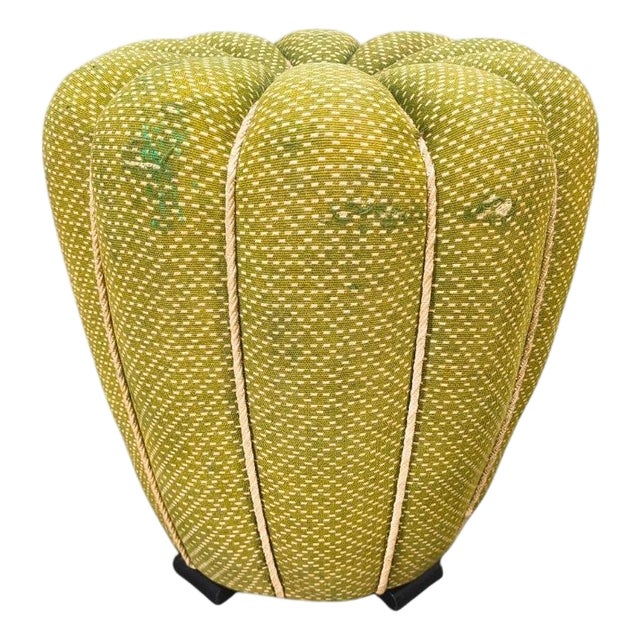 Art Deco Stool attributed to Jindrich Halabala, Former Czechoslovakia, 1930s For Sale