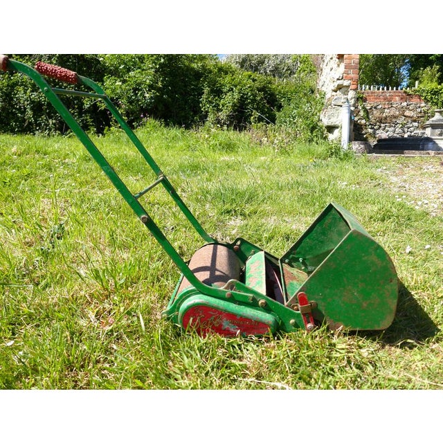 A great collectible piece, the mower is complete with grass catcher All the moving parts move, and so could be sharpened...