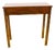 Walnut-Stained Pine Console Table with Straight Legs For Sale