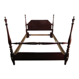 Thomasville Solid Cherry Queen Size Poster Bed For Sale