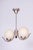 Bauhaus Chandelier in Chromed Steel and Opal Glass, Czech, 1930s For Sale - Image 6 of 9