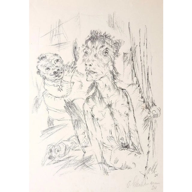 Bordellszene - Original Lithograph by Otto Gleichmann - 1924 1924 For Sale - Image 4 of 4