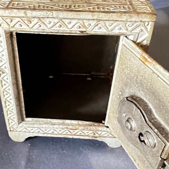 Antique 1888 Cast Iron Safe Bank J&e Stevens Security Deposit No 200 For Sale - Image 10 of 10