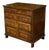 English King George III 1800s Oak Five Drawer Commode with Raised Panels For Sale
