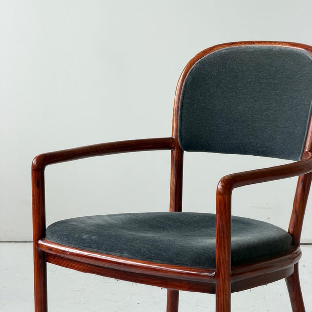 c. 1980s. USA. Price is for the set. Contact us if you’d like to purchase a single item. Upholstered in original mohair