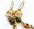 Metal Chanel Vintage Gold Plated CC Golden Brown Gemstone Tear Drop Long Earrings, A Pair For Sale - Image 7 of 7