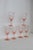 Glass Early 20th Century Pink Stem Depression Glass Ribbed Glassware Wine Water Drink Goblets 4752b - 6pc For Sale - Image 7 of 15