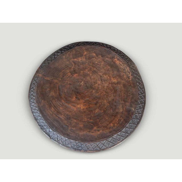 Mid 20th Century Wabi Sabi African Round Side Table For Sale - Image 5 of 7