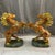 Yellow Monumental Pair of Vintage Cloisonné Enamel Rearing Horses For Sale - Image 8 of 9