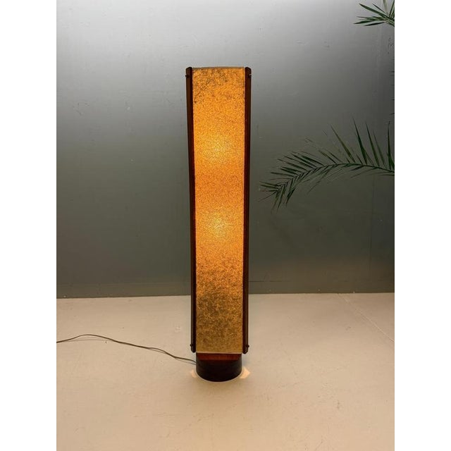 Mid-Century Modern Danish Fiberglass and Teak Floor Lamp, 1960 For Sale - Image 6 of 16