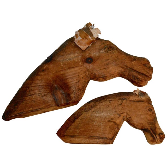 Folk Artist John B. Wikoff, Pair of Cedar Horse Sculptures For Sale In Nashville - Image 6 of 6