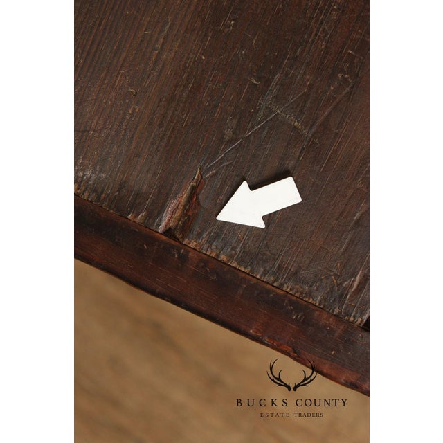 Antique Country Pine Slant Front Schoolmaster’s Desk For Sale - Image 11 of 18