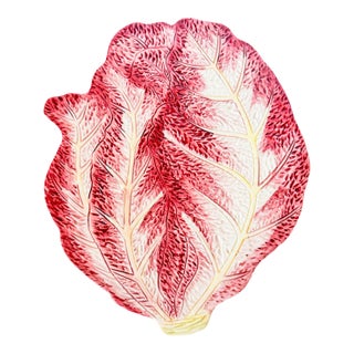 Italian Majolica Radicchio Trivet For Sale