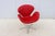 Mid-Century Modern Danish Mid-Century Modern Arne Jacobsen for Fritz Hansen Red Leather Swan Chair, New For Sale - Image 3 of 18