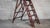 Brown Restoration Hardware Arts and Crafts Folding Library Ladder Shelf For Sale - Image 8 of 15