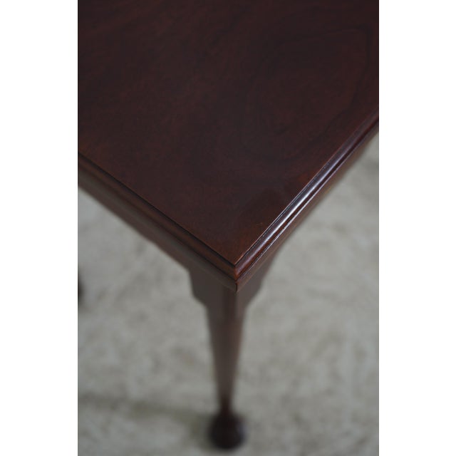 1990s Stickley Colonial Williamsburg Wa-1059 Mahogany 3 Drawer Console Table For Sale - Image 11 of 18