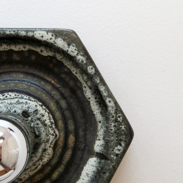 German Ceramic Wall Lights, 1960 For Sale - Image 4 of 10