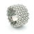 2000 - 2009 Roberto Coin 18k White Gold 1.40 Carat Diamond Wide Lattice Band Ring For Sale - Image 5 of 12
