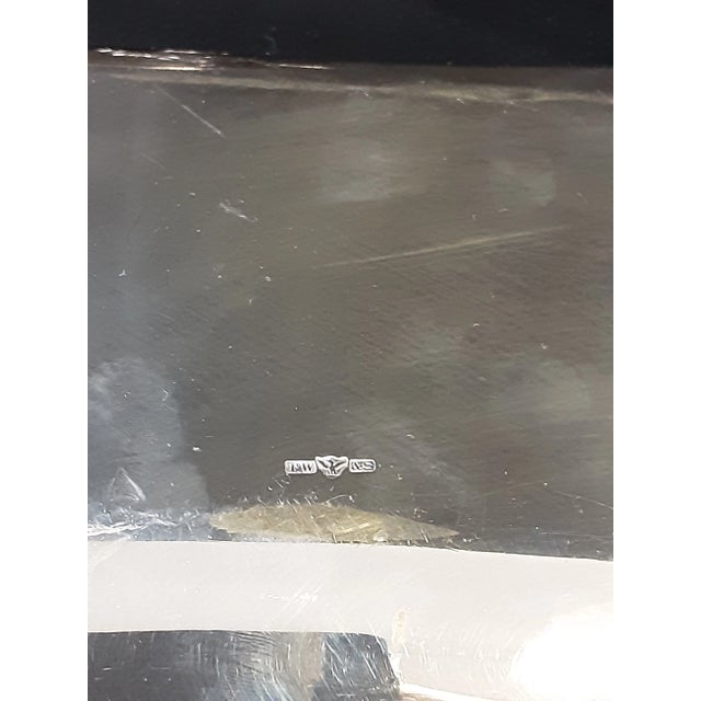 Silver Vintage Set of 2 Collis and Co. Fine Silverplate Serving Dishes For Sale - Image 8 of 12