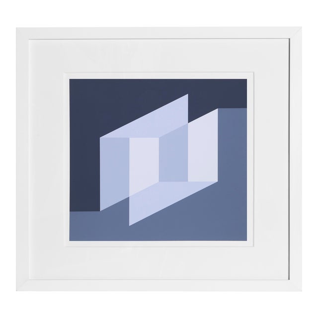 Josef Albers, Perceptual Ambiguity - P2, F25, I2 , Geometric Abstract Screenprint For Sale