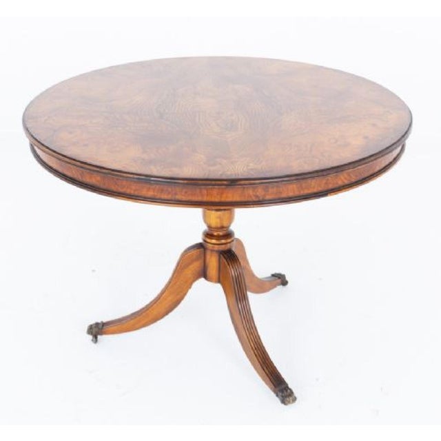 Regency Revival Oak Dining Table, 1920s For Sale - Image 8 of 8