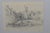 Charming and finely observed French School pencil drawing depicting a small coastal village and fishing scene, dated June...