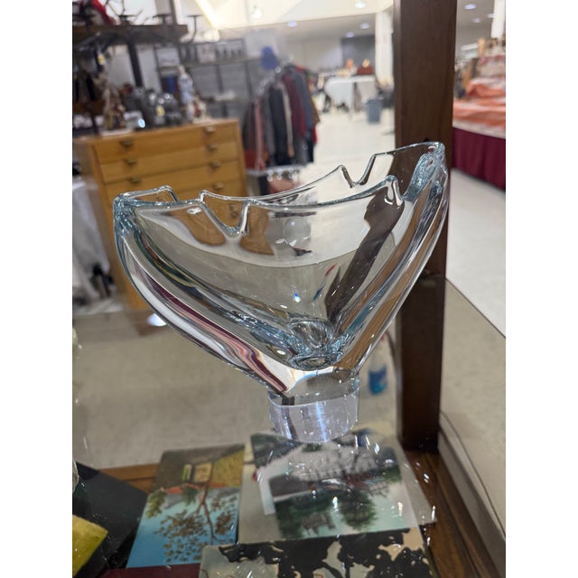 Abstract 1970s Rare Timo Sarpaneva Finlandia Iittala Elongated Vase 7in For Sale - Image 3 of 8